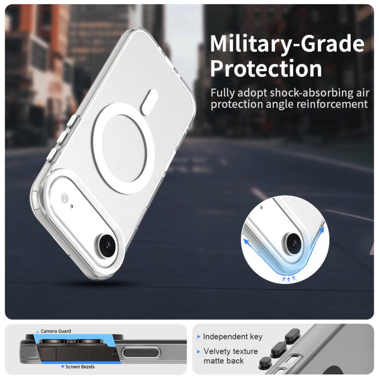 For iPhone Air Candy Magsafe PC Hybrid TPU Phone Case(White) - iPhone Air Cases by buy2fix | Online Shopping UK | buy2fix