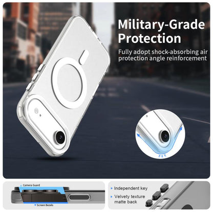 For iPhone Air Candy Magsafe PC Hybrid TPU Phone Case(White) - iPhone Air Cases by buy2fix | Online Shopping UK | buy2fix