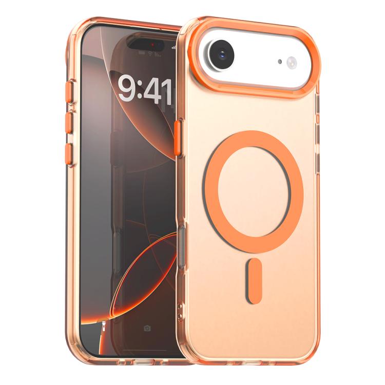 For iPhone Air Candy Magsafe PC Hybrid TPU Phone Case(Orange) - iPhone Air Cases by buy2fix | Online Shopping UK | buy2fix