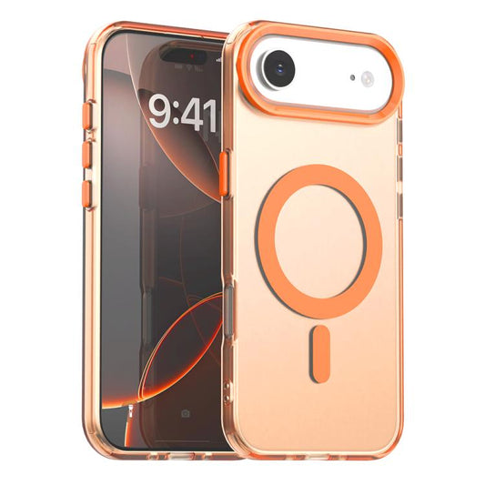 For iPhone Air Candy Magsafe PC Hybrid TPU Phone Case(Orange) - iPhone Air Cases by buy2fix | Online Shopping UK | buy2fix