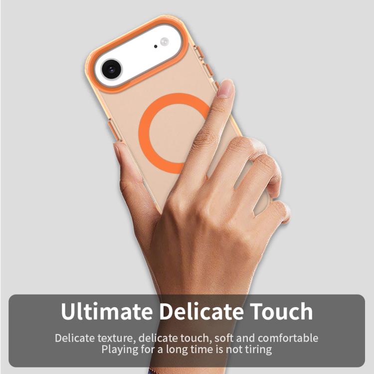 For iPhone Air Candy Magsafe PC Hybrid TPU Phone Case(Orange) - iPhone Air Cases by buy2fix | Online Shopping UK | buy2fix