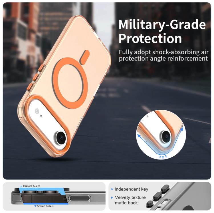 For iPhone Air Candy Magsafe PC Hybrid TPU Phone Case(Orange) - iPhone Air Cases by buy2fix | Online Shopping UK | buy2fix