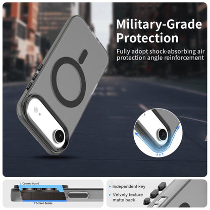 For iPhone Air Candy Magsafe PC Hybrid TPU Phone Case(Black) - iPhone Air Cases by buy2fix | Online Shopping UK | buy2fix