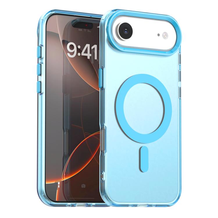 For iPhone Air Candy Magsafe PC Hybrid TPU Phone Case(Blue) - iPhone Air Cases by buy2fix | Online Shopping UK | buy2fix