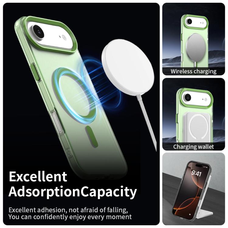 For iPhone Air Candy Magsafe PC Hybrid TPU Phone Case(Green) - iPhone Air Cases by buy2fix | Online Shopping UK | buy2fix