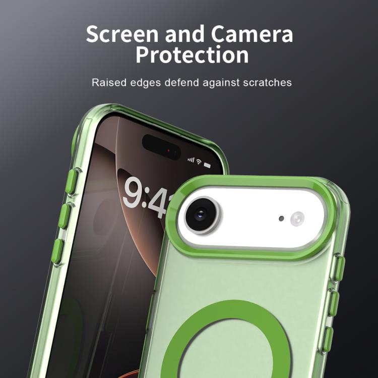 For iPhone Air Candy Magsafe PC Hybrid TPU Phone Case(Green) - iPhone Air Cases by buy2fix | Online Shopping UK | buy2fix