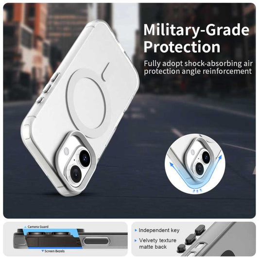 For iPhone 17 Candy Magsafe PC Hybrid TPU Phone Case(White) - iPhone 17 Cases by buy2fix | Online Shopping UK | buy2fix