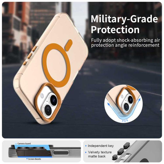 For iPhone 17 Candy Magsafe PC Hybrid TPU Phone Case(Orange) - iPhone 17 Cases by buy2fix | Online Shopping UK | buy2fix