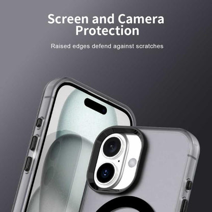 For iPhone 17 Candy Magsafe PC Hybrid TPU Phone Case(Black) - iPhone 17 Cases by buy2fix | Online Shopping UK | buy2fix