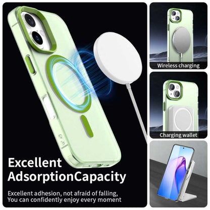 For iPhone 17 Candy Magsafe PC Hybrid TPU Phone Case(Green) - iPhone 17 Cases by buy2fix | Online Shopping UK | buy2fix