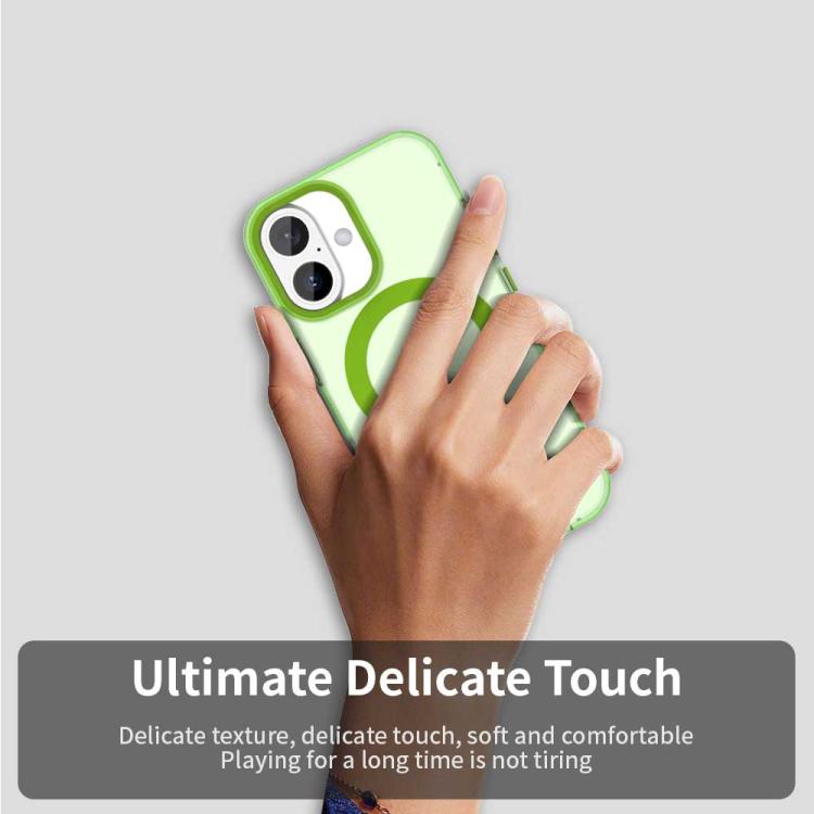 For iPhone 17 Candy Magsafe PC Hybrid TPU Phone Case(Green) - iPhone 17 Cases by buy2fix | Online Shopping UK | buy2fix