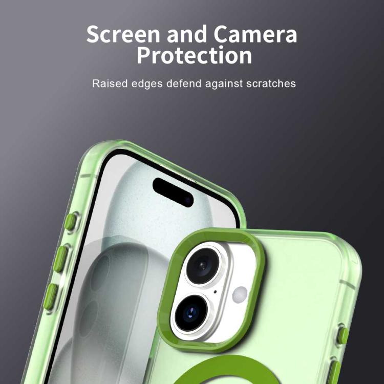 For iPhone 17 Candy Magsafe PC Hybrid TPU Phone Case(Green) - iPhone 17 Cases by buy2fix | Online Shopping UK | buy2fix