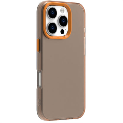 For iPhone 16 Pro Max Candy PC Hybrid TPU Shockproof Phone Case(Orange) by buy2fix