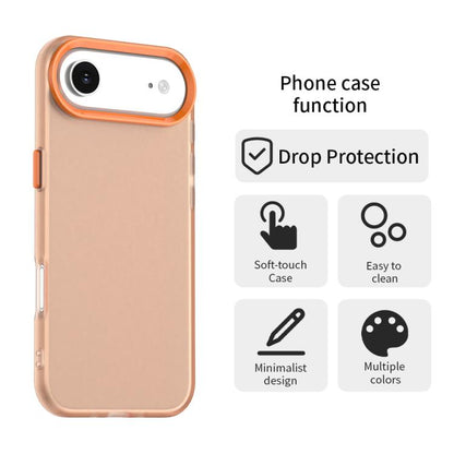 For iPhone Air Candy PC Hybrid TPU Shockproof Phone Case(Orange) - iPhone Air Cases by buy2fix | Online Shopping UK | buy2fix