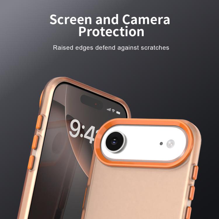For iPhone Air Candy PC Hybrid TPU Shockproof Phone Case(Orange) - iPhone Air Cases by buy2fix | Online Shopping UK | buy2fix