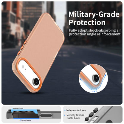 For iPhone Air Candy PC Hybrid TPU Shockproof Phone Case(Orange) - iPhone Air Cases by buy2fix | Online Shopping UK | buy2fix