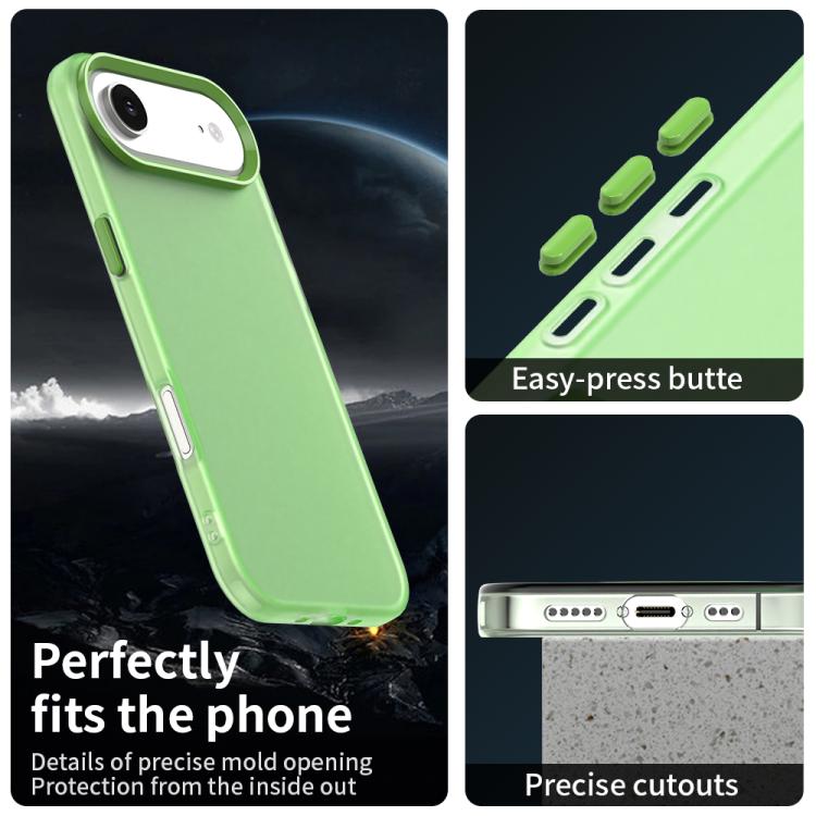 For iPhone Air Candy PC Hybrid TPU Shockproof Phone Case(Green) - iPhone Air Cases by buy2fix | Online Shopping UK | buy2fix