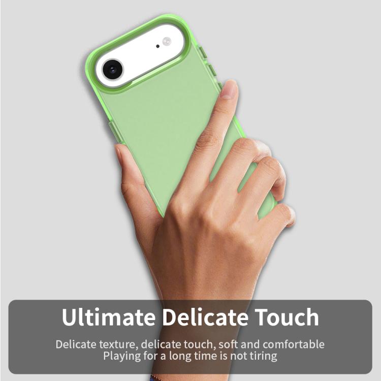 For iPhone Air Candy PC Hybrid TPU Shockproof Phone Case(Green) - iPhone Air Cases by buy2fix | Online Shopping UK | buy2fix