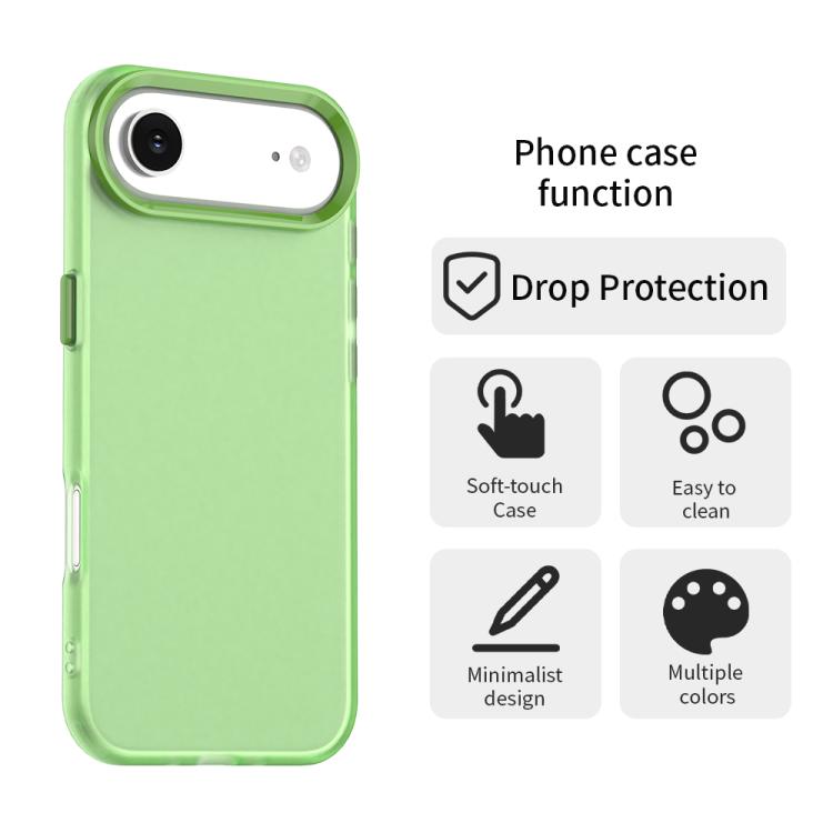 For iPhone Air Candy PC Hybrid TPU Shockproof Phone Case(Green) - iPhone Air Cases by buy2fix | Online Shopping UK | buy2fix