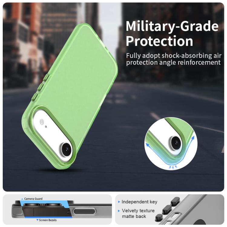 For iPhone Air Candy PC Hybrid TPU Shockproof Phone Case(Green) - iPhone Air Cases by buy2fix | Online Shopping UK | buy2fix