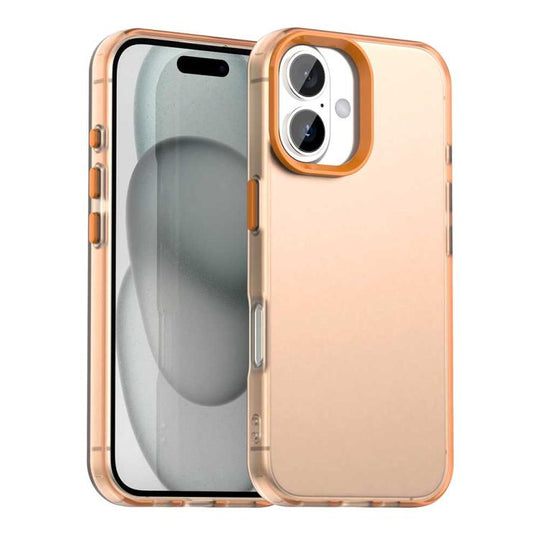 For iPhone 18 Candy PC Hybrid TPU Shockproof Phone Case(Orange)