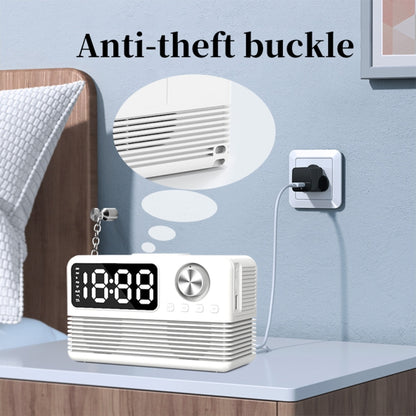 BT509 LED Bluetooth 5.3 Speaker Alarm Clock Music Display Radio(Pink) - Desktop Speaker by buy2fix | Online Shopping UK | buy2fix
