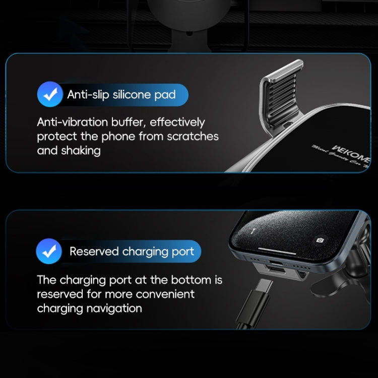 WEKOME WA-S58 K-Captain Metal Car Air Outlet Gravity Holder(Tarnish) by WK