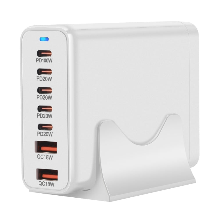 5C2A-220W GaN 220W USB x 2, USB-C / Type-C x 5 Fast Charger, Plug Type:AU Plug(Black) - Multifunction Charger by buy2fix | Online Shopping UK | buy2fix