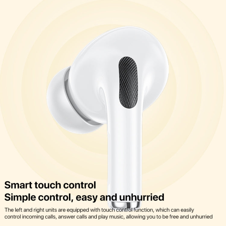WEKOME WS-05 Chiscope Smart Color Screen Noise Reduction Wireless Bluetooth Earphones(White) - Bluetooth Earphone by WK | Online Shopping UK | buy2fix