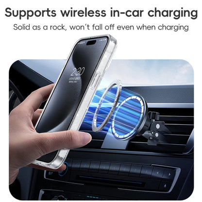 For iPhone 16 Pro Shiny Shield MagSafe Lens Holder Phone Case(Pink) by buy2fix