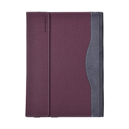 For MicroSoft Surface Laptop 7 13.8 inch Cloth Texture Laptop Leather Protective Case(Wine Red) by buy2fix