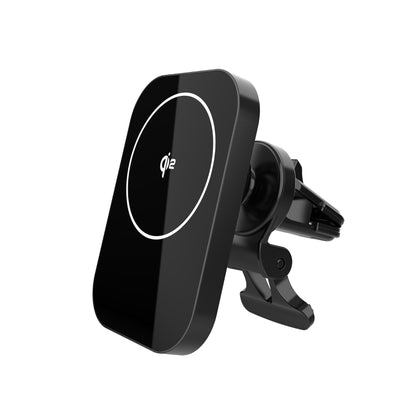 CW12 15W Max QI Standard Magnetic Wireless Charging Car Holder(Black) by buy2fix