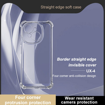 For Tecno Spark Go 1 / Go 2025 IMAK UX-4 Series Four-corner Shockproof Phone Case(Transparent) - Tecno Cases by imak | Online Shopping UK | buy2fix