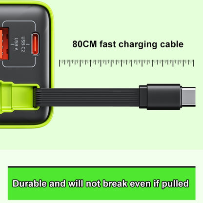 WK WP-U39 65W USB-C / Type-C, USB GaN Fast Charger with 80cm Type-C Cable, Plug Type:US Plug(Yellow) - USB Charger by WK | Online Shopping UK | buy2fix