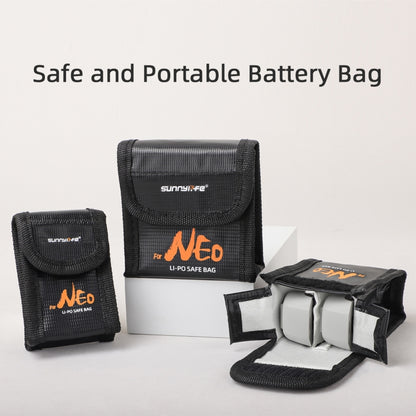 For DJI Neo Sunnylife Battery Explosion-proof Safe Bag Protective Li-Po Safe Bag(For 2pcs Batteries) - Cases & Bags by Sunnylife | Online Shopping UK | buy2fix