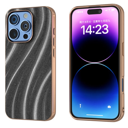 For iPhone 16 Pro Nano Electroplating Galactic Pattern Protective Phone Case(Grey) by buy2fix