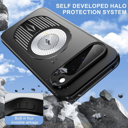 For Google Pixel 9 / 9 Pro Heat Dissipation Aromatherapy MagSafe Holder Phone Case(Black) by buy2fix