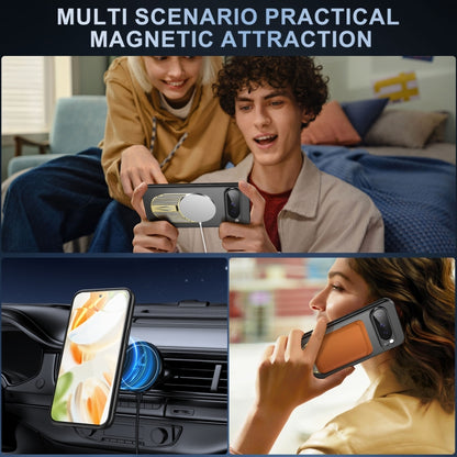 For Google Pixel 9 / 9 Pro Heat Dissipation Aromatherapy MagSafe Holder Phone Case(Gold) by buy2fix