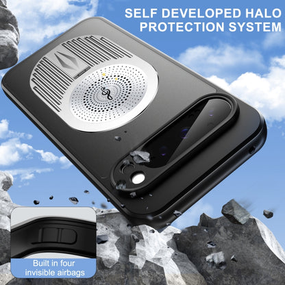 For Google Pixel 9 Pro XL Heat Dissipation Aromatherapy MagSafe Holder Phone Case(Silver) by buy2fix