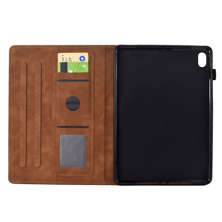 For iPad 2025 / 2022 Cats Embossed Leather Smart Tablet Case(Brown) - iPad 2025 / 2022 Cases by buy2fix | Online Shopping UK | buy2fix