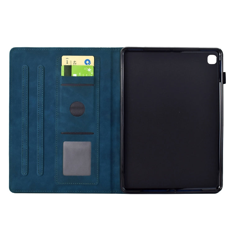 For iPad 10.2 2021 / 2020 / 10.5 2019 Cats Embossed Leather Smart Tablet Case(Dark Blue) - iPad 10.2 Cases by buy2fix | Online Shopping UK | buy2fix