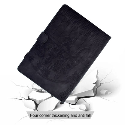 For Samsung Galaxy Tab S8 / S7 Cats Embossed Leather Smart Tablet Case(Black) by buy2fix