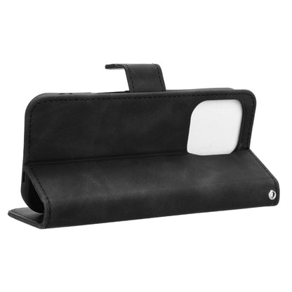 For iPhone 16 Pro Max Skin Feel Magnetic Flip Leather Phone Case(Black) by buy2fix