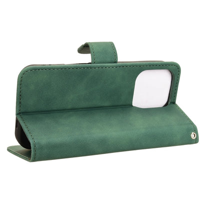 For iPhone 16 Pro Max Skin Feel Magnetic Flip Leather Phone Case(Green) by buy2fix