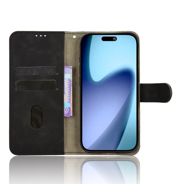 For iPhone Air Skin Feel Magnetic Flip Leather Phone Case(Black) - iPhone Air Cases by buy2fix | Online Shopping UK | buy2fix