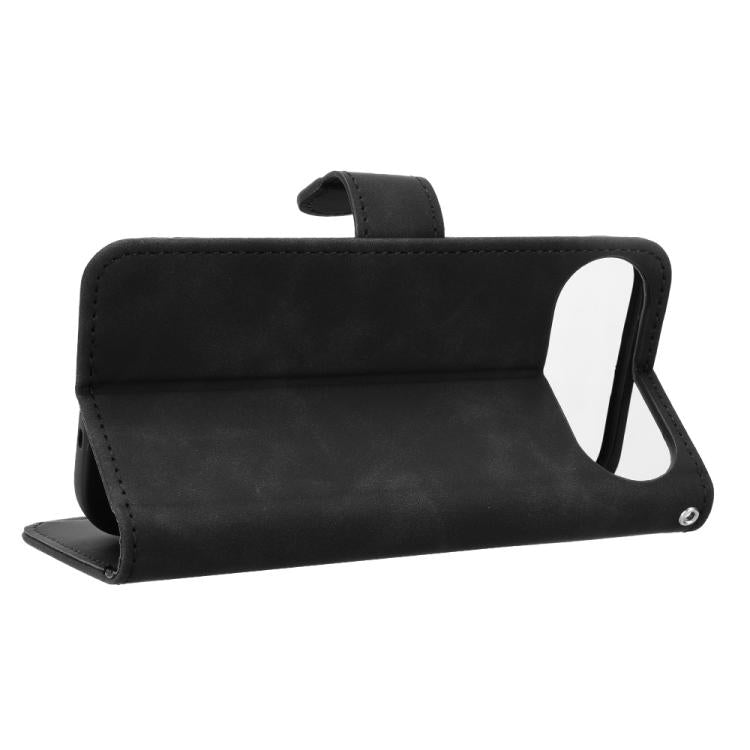 For iPhone Air Skin Feel Magnetic Flip Leather Phone Case(Black) - iPhone Air Cases by buy2fix | Online Shopping UK | buy2fix