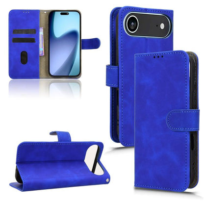 For iPhone Air Skin Feel Magnetic Flip Leather Phone Case(Blue) - iPhone Air Cases by buy2fix | Online Shopping UK | buy2fix