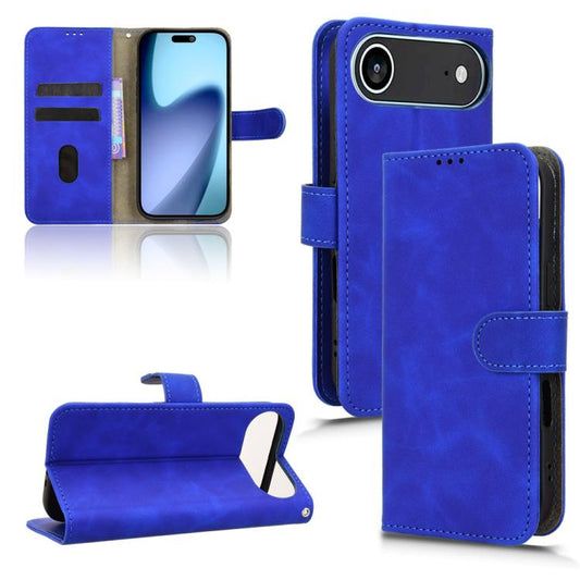For iPhone Air Skin Feel Magnetic Flip Leather Phone Case(Blue) - iPhone Air Cases by buy2fix | Online Shopping UK | buy2fix