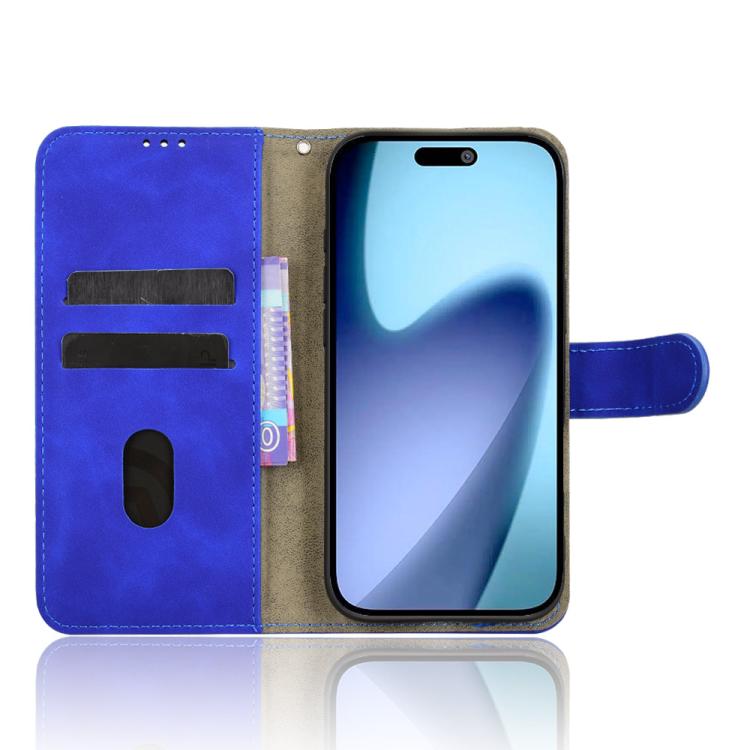 For iPhone Air Skin Feel Magnetic Flip Leather Phone Case(Blue) - iPhone Air Cases by buy2fix | Online Shopping UK | buy2fix