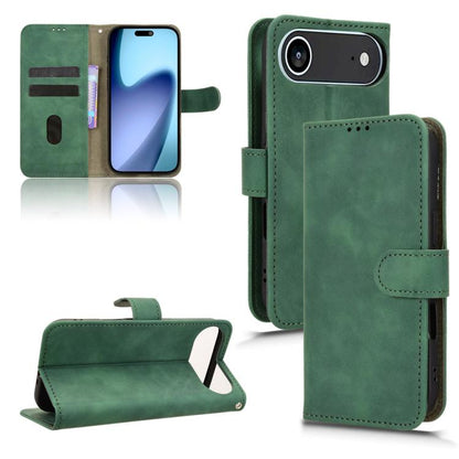 For iPhone Air Skin Feel Magnetic Flip Leather Phone Case(Green) - iPhone Air Cases by buy2fix | Online Shopping UK | buy2fix